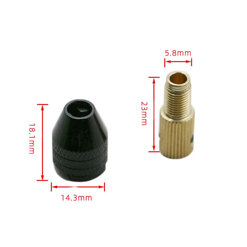 CowLost | product_id-mini-electric-motor-shaft-quick-release-keyless-drill-chuck-clamp-2-3-3-17mm-adapter-holder |3