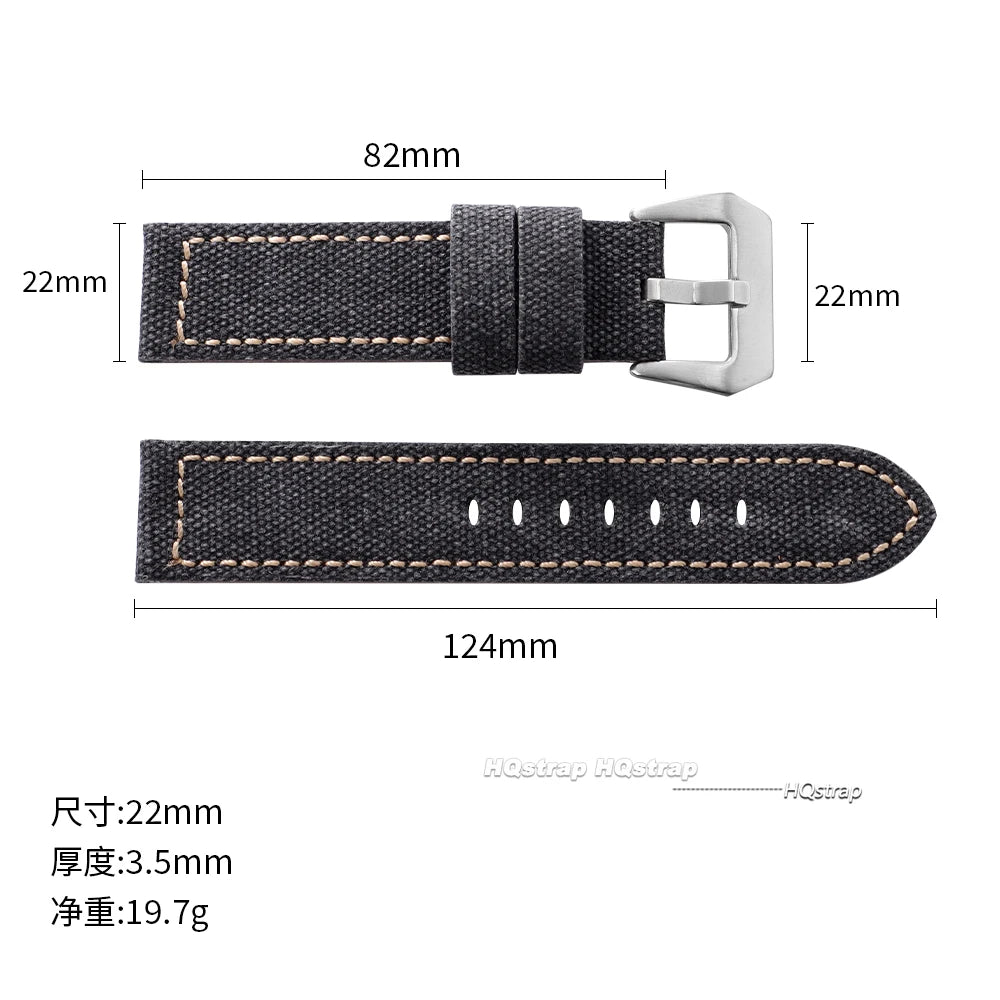 CowLost | product_id-20mm-24mm-canvas-nylon-leather-watchband-for-panerai-universal-sport-wrist-strap-men-women |7