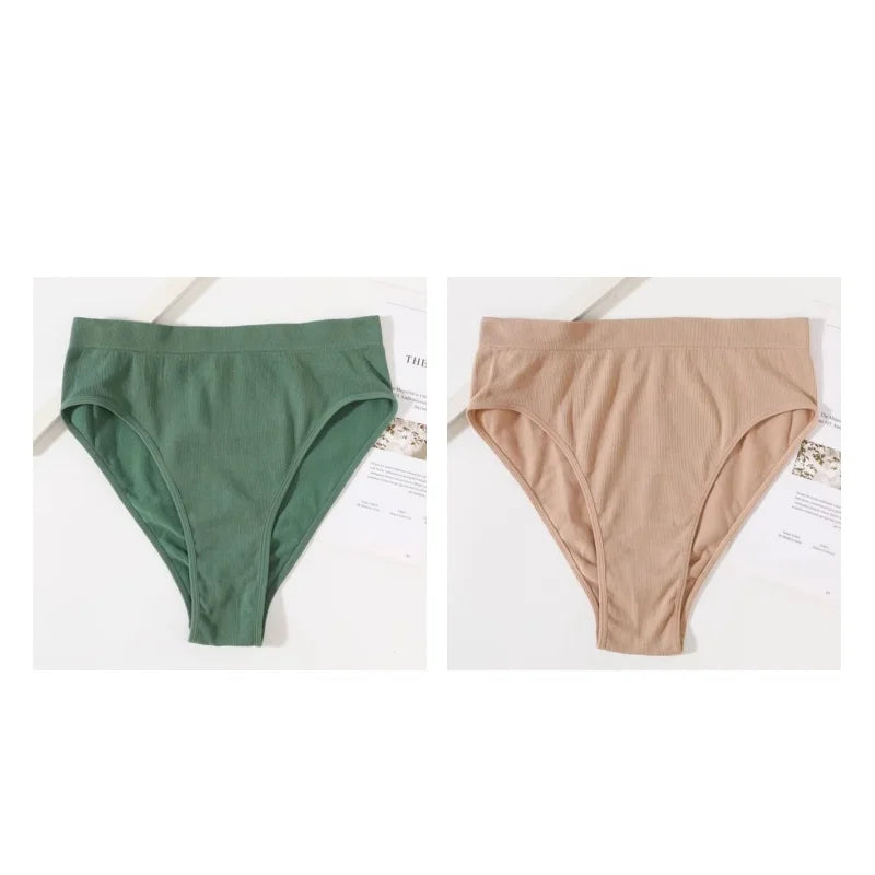 CowLost | product_id-2-pack-seamless-high-waist-womens-briefs-high-leg-solid-panties-s-l |47