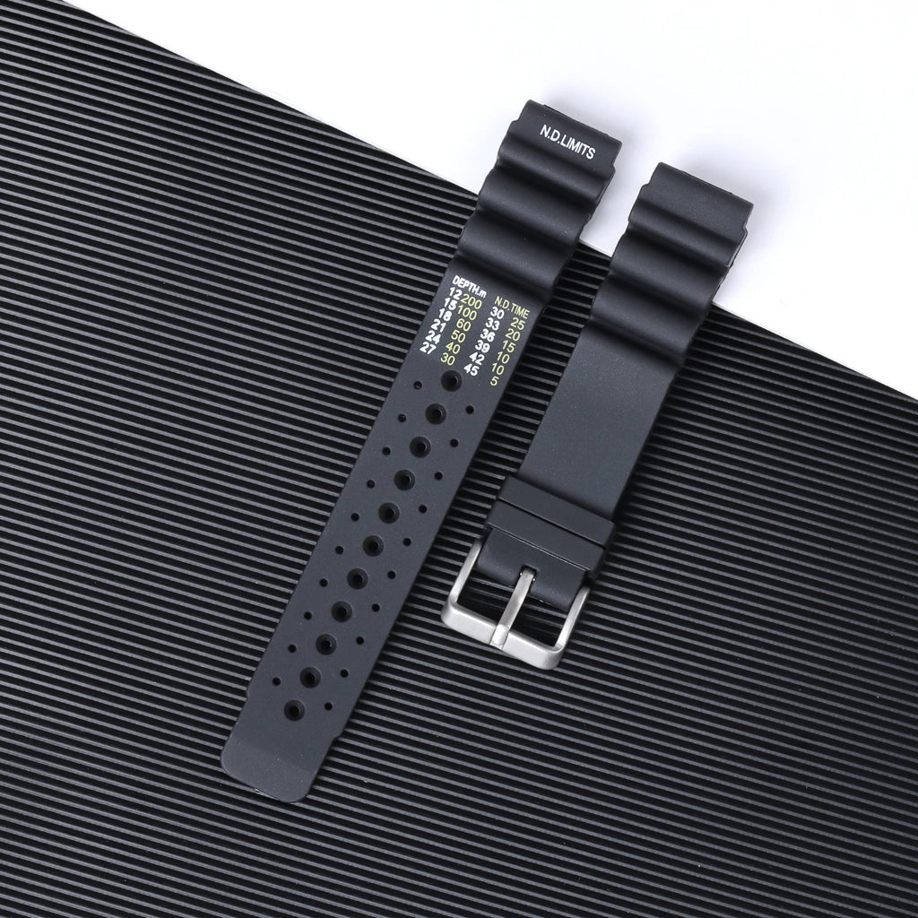 ND Limits Waterproof Rubber Watch Strap 20/22/24mm for Rolex & Seiko