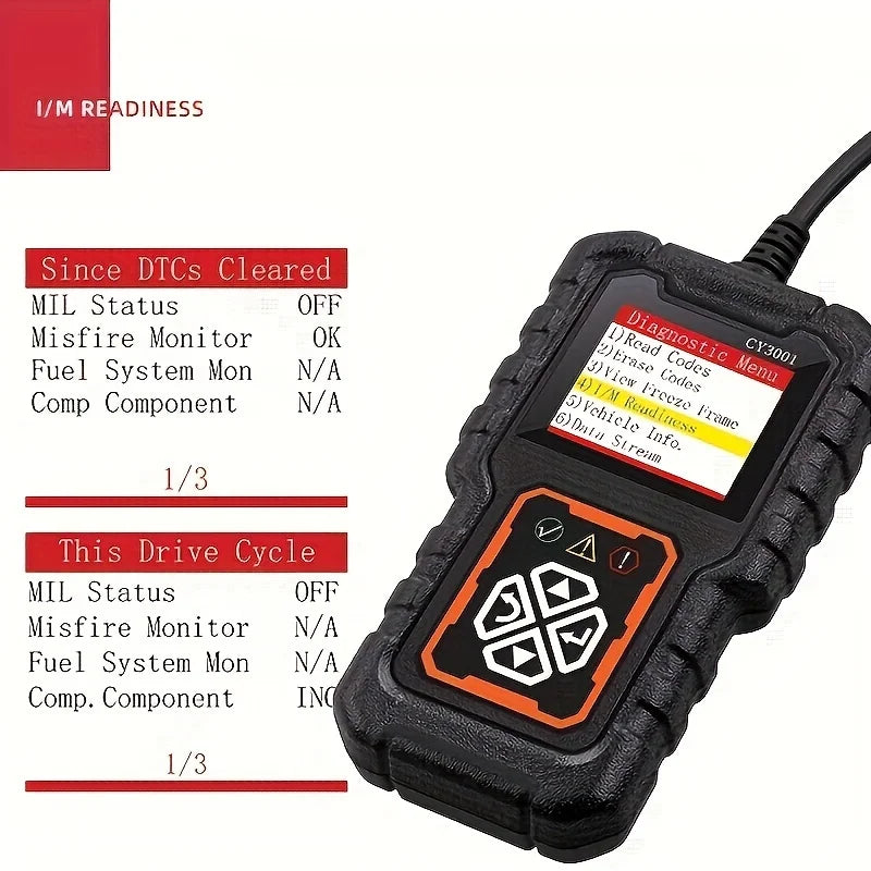CowLost | electric-vehicle-ev-parts-accessories-creader-3001-obd2-engine-fault-code-scanner |5