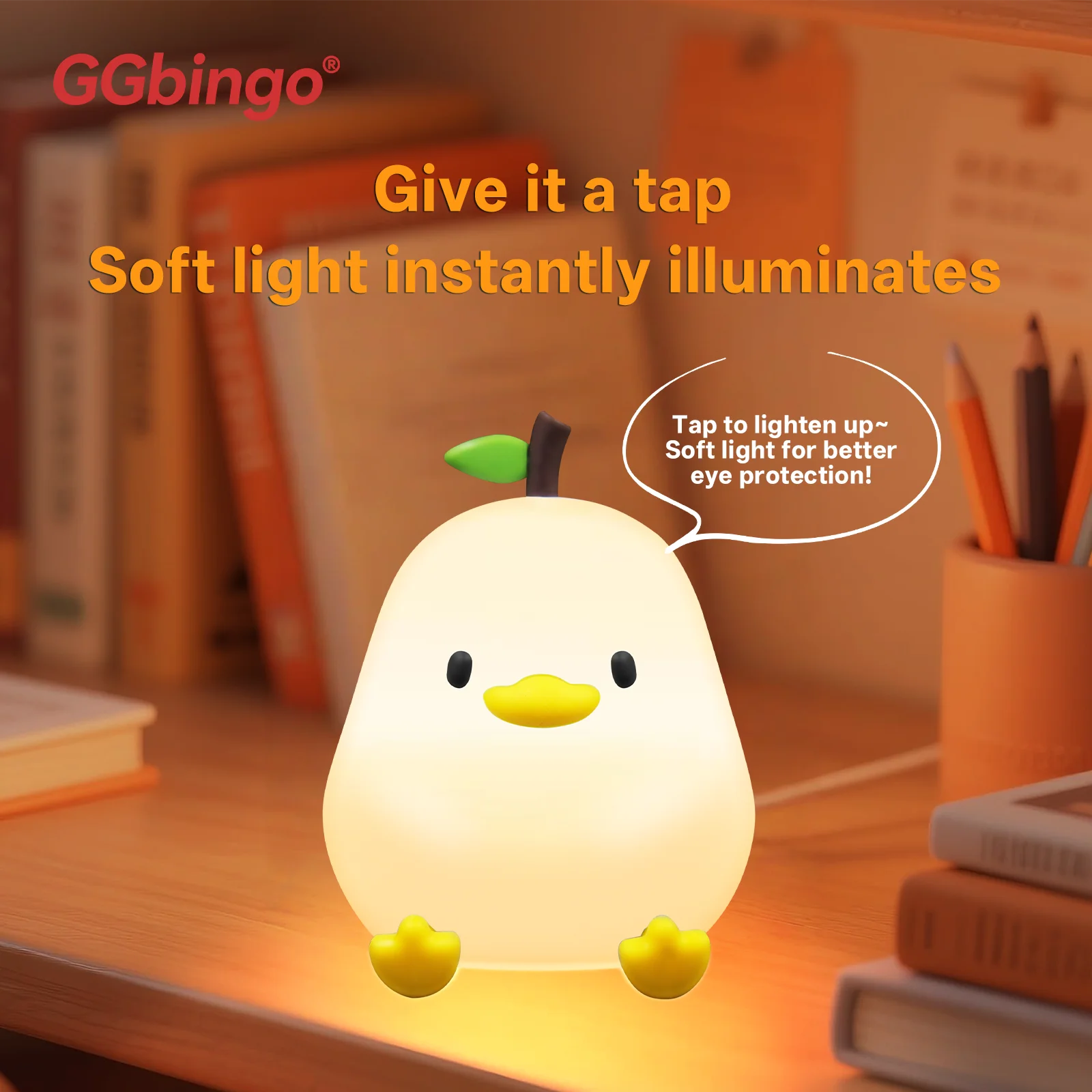 CowLost | product_id-pear-shaped-touch-controlled-7-color-dimmable-usb-rechargeable-silicone-night-light |2