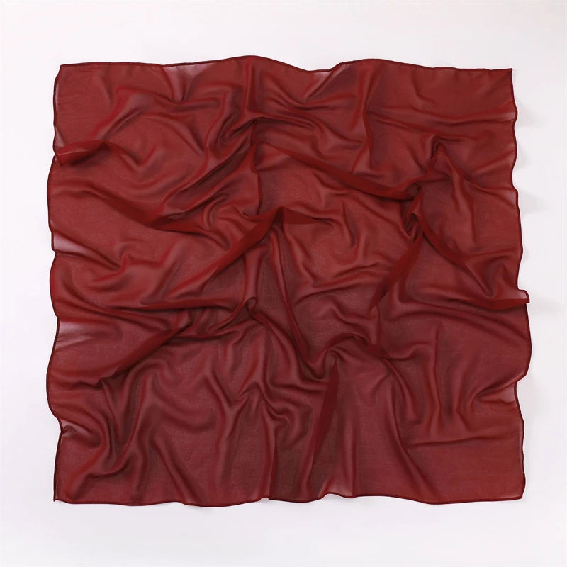 CowLost | 90-90cm-square-solid-color-women-chiffon-hijab |13