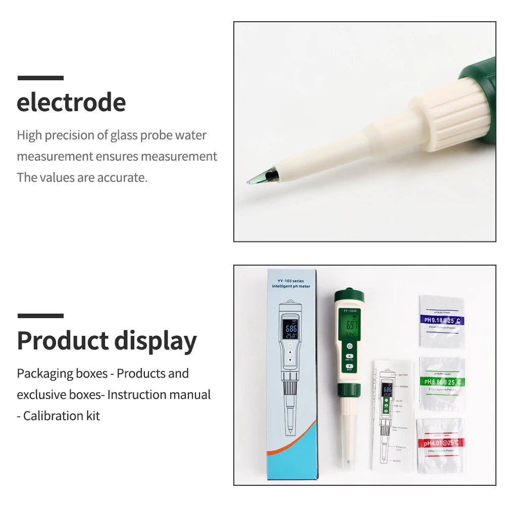 Digital PH Meter with Backlight for Food, Soil, Cosmetic, Cheese, Meat, Fruit, Dough Testing