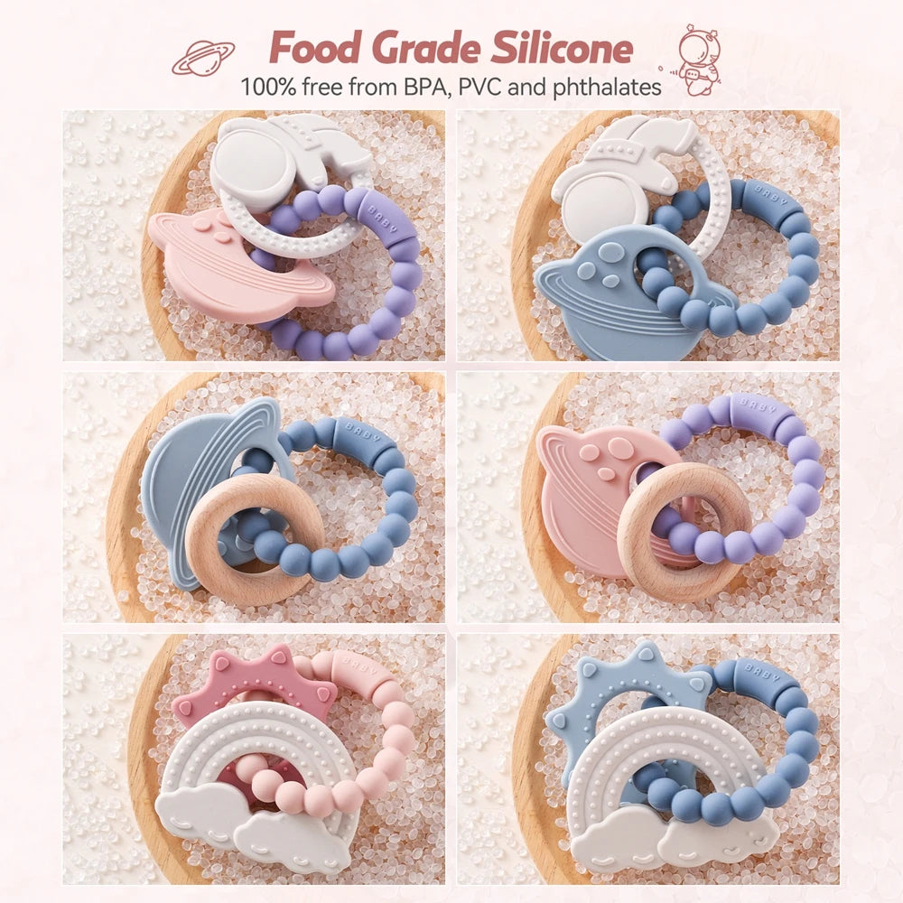 CowLost | baby-transport-accessories-silicone-baby-teether-1pc-food-grade-0-12-months-toy |20