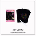 CowLost | product_id-10-pcs-colorful-diy-blank-scratch-painting-paper-set-a4-16k-32k |24