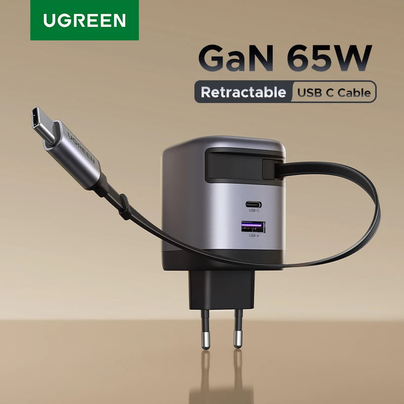 CowLost | ugreen-65w-gan-charger-with-retractable-usb-c-cable |1