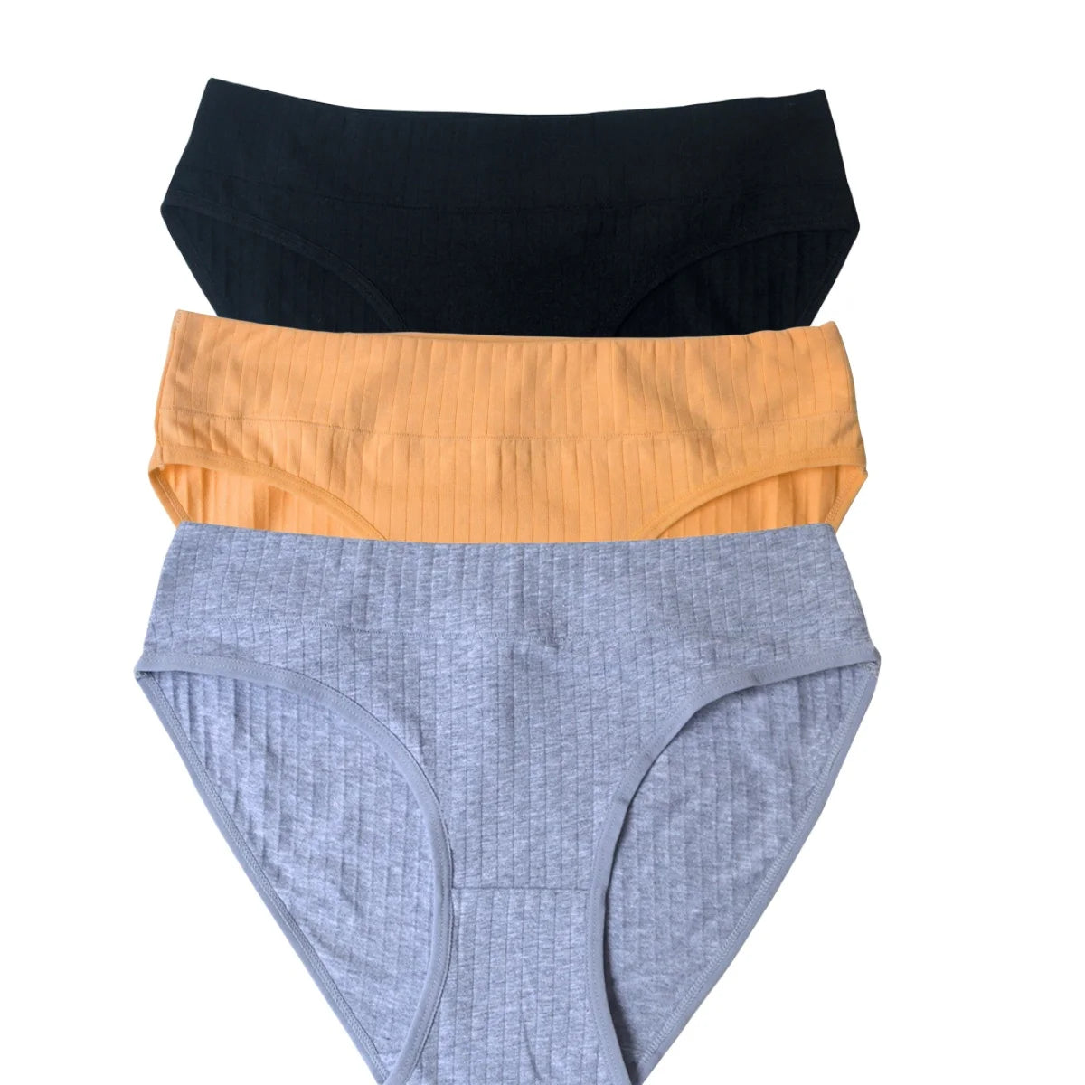 CowLost | product_id-3pcs-women-s-cotton-low-waist-solid-briefs-m-xl-breathable-comfortable-panties |22
