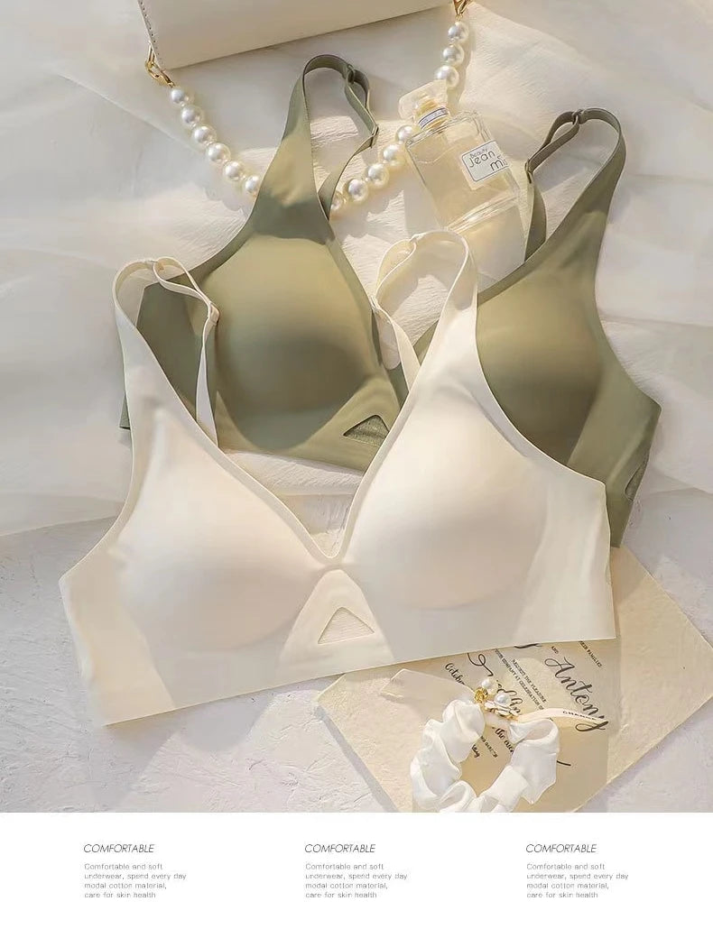 CowLost | product_id-seamless-wire-free-womens-soft-support-bra-breathable-thin-push-up-no-steel-ring |4