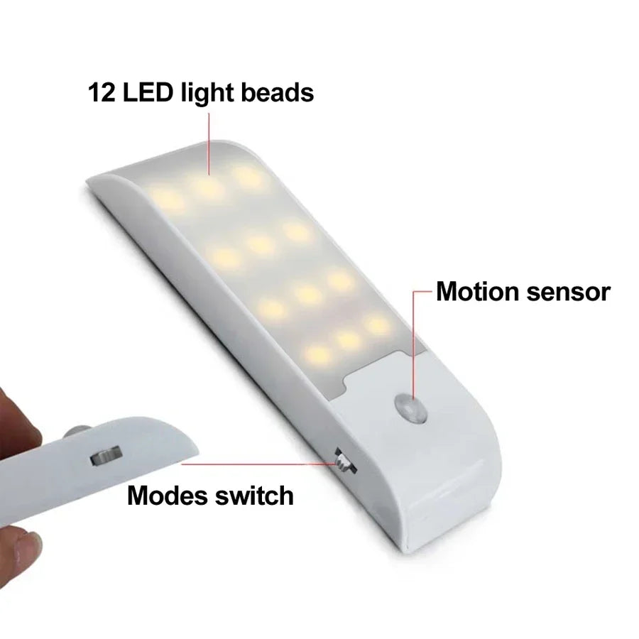 CowLost | product_id-12led-rechargeable-motion-sensor-night-light-with-magnetic-base-for-cabinets-hallways-bedrooms-kitchens-stairs |5