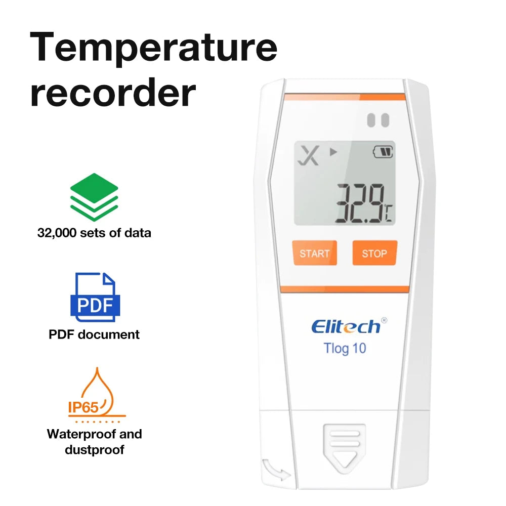 Tlog Series USB Temperature Humidity Data Logger LCD Ultra-low Temp Recorder for Cold-chain Lab