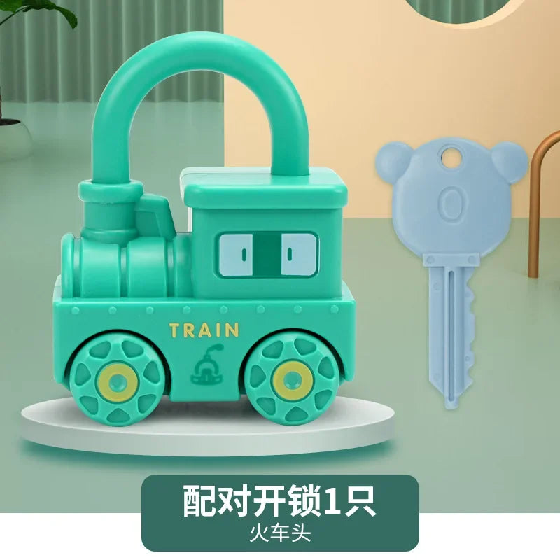 Montessori Baby Learning Lock with Key Number Matching Educational Toy for Kids 1-3 Years