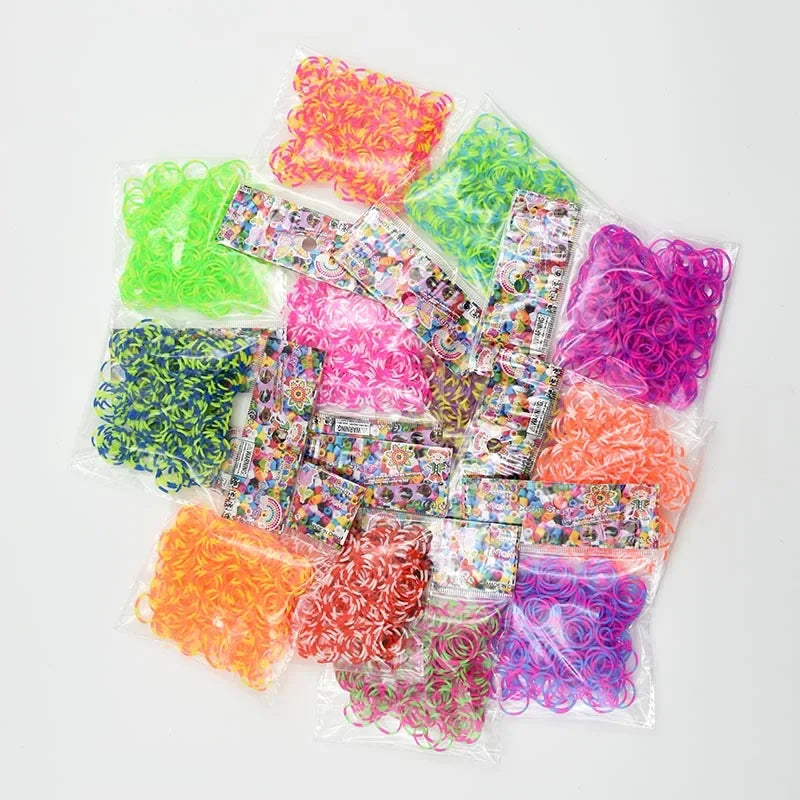 DIY Hand Knitting Machine Rubber Band Loom for Kids Colorful Bracelet Craft Toys