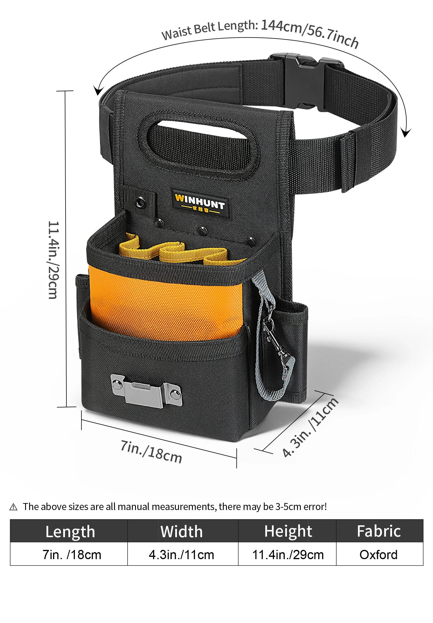 CowLost | product_id-multi-pocket-tool-belt-pouch-with-adjustable-strap-durable-electrician-drill-holster-portable-carpenter-organizer |13