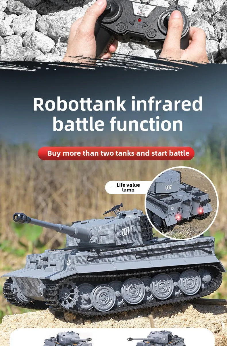 CowLost | intercom-accessories-taigen-1-24-rc-tiger-i-battle-tank-radio-control-toy |16