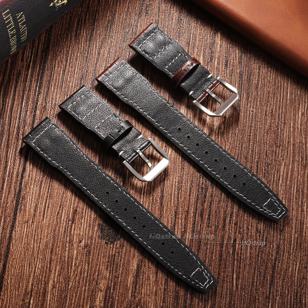 CowLost | bracelets-product_id-genuine-leather-watch-band-20mm-22mm-for-iwc-pilot-waterproof-cowhide-strap-unisex-sport-wristbelt |6