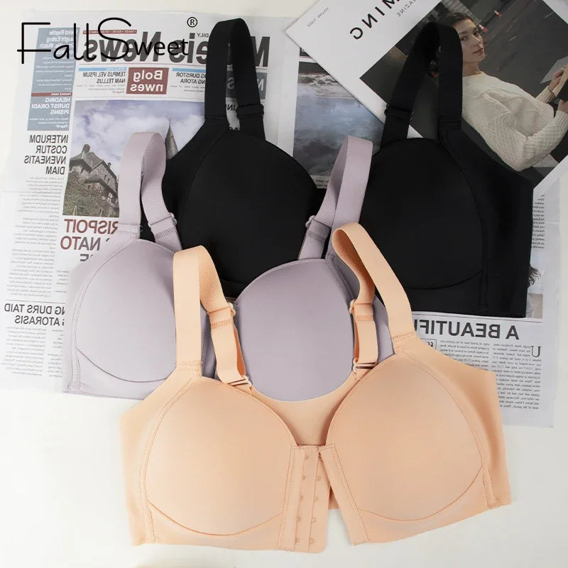 CowLost | product_id-fallsweet-plus-size-womens-wireless-front-closure-seamless-thin-cup-bra |1