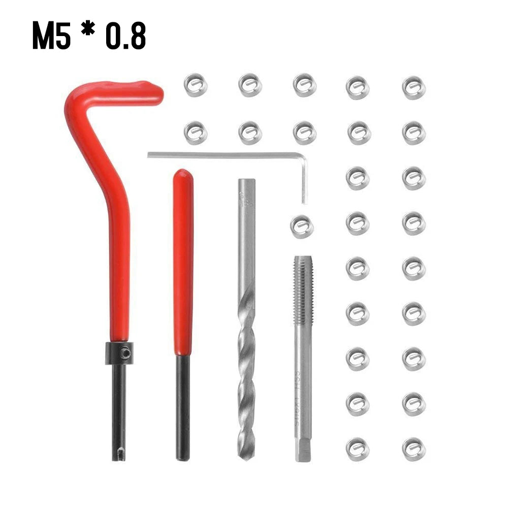 CowLost | product_id-15pcs-metric-helicoil-thread-repair-kit-m5-m14-m12x1-5-for-car-coil-tools |69