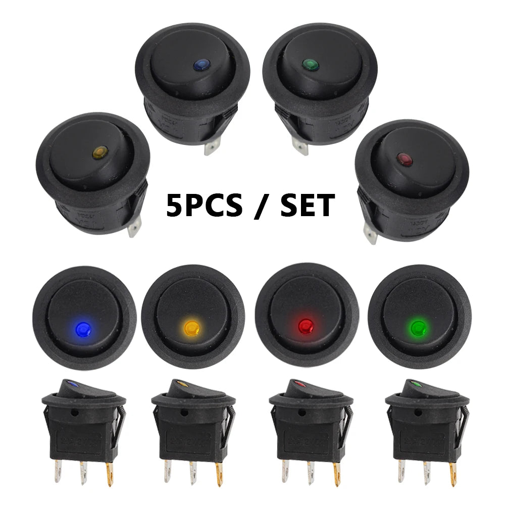 CowLost | product_id-luminescence-12v-waterproof-led-toggle-rocker-switches-5-pack-on-off |6
