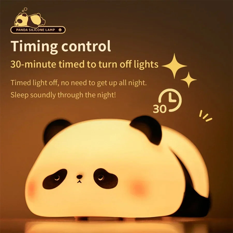 CowLost | product_id-rechargeable-panda-silicone-led-night-light-with-timer-for-kids-bedroom-gift |4