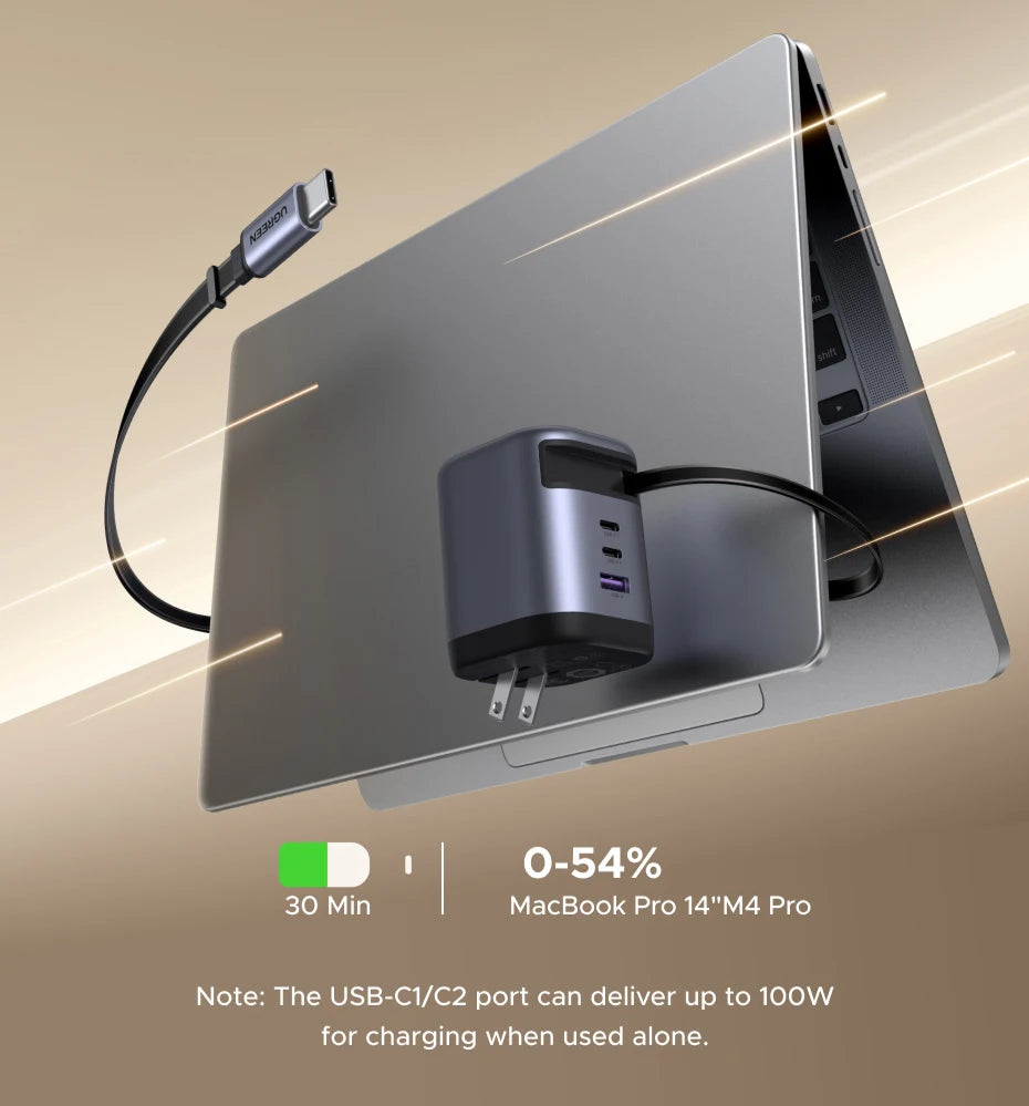 CowLost | ugreen-100w-65w-45w-gan-charger-with-retractable-usb-c-cable |8
