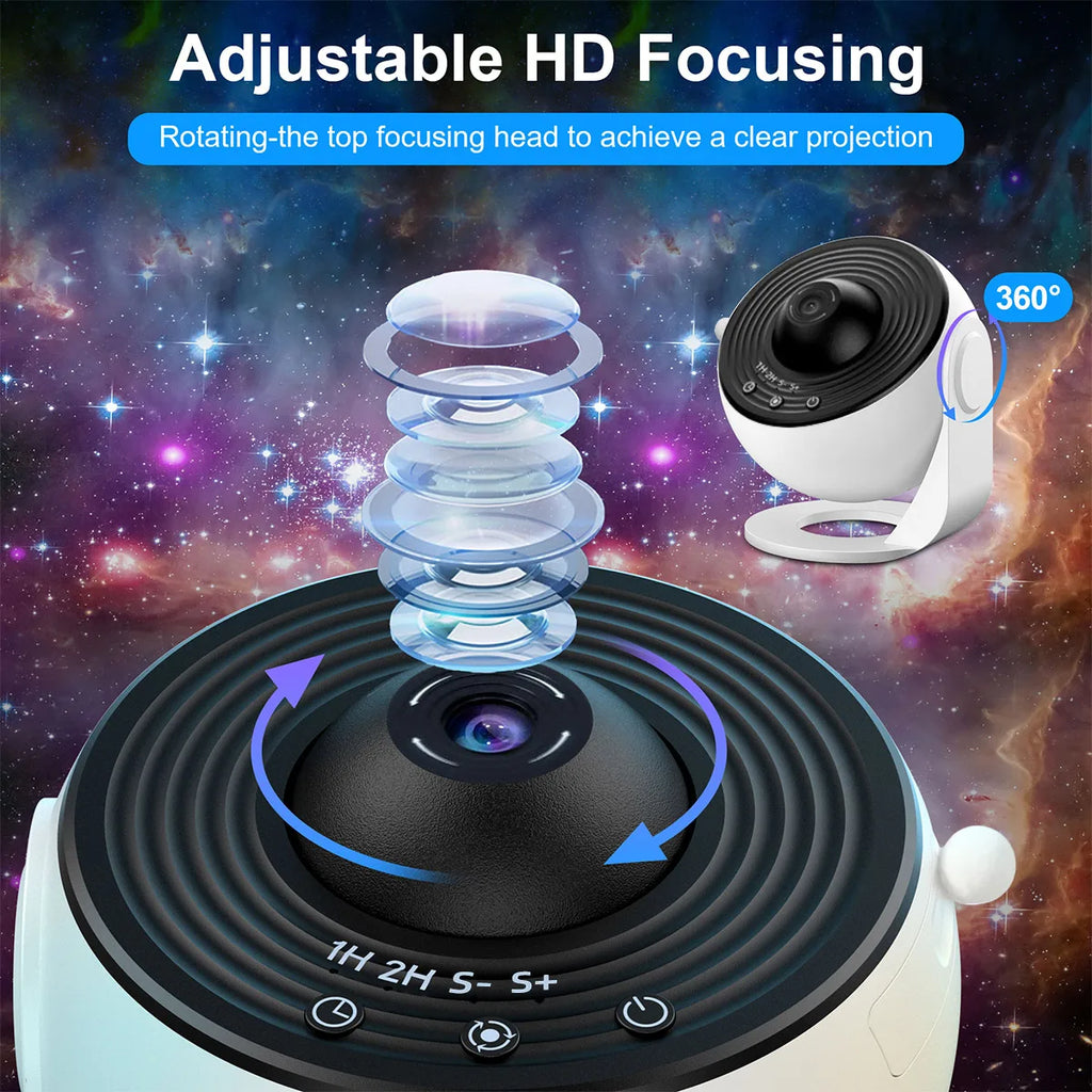 Mexllex HD Starry Sky Globe LED Galaxy Projection Night Light for Bedroom Party Gift