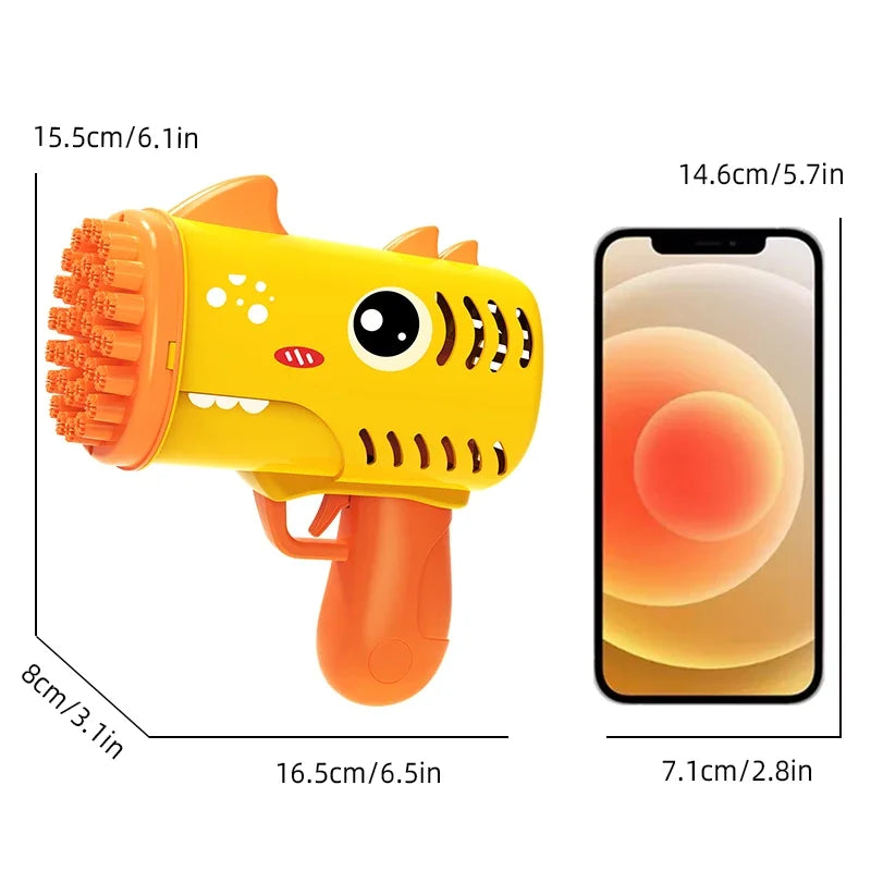 CowLost | product_id-childrens-dinosaur-bubble-gun-toy-outdoor-wedding-game-35-hole-no-battery-no-bubble-water |9