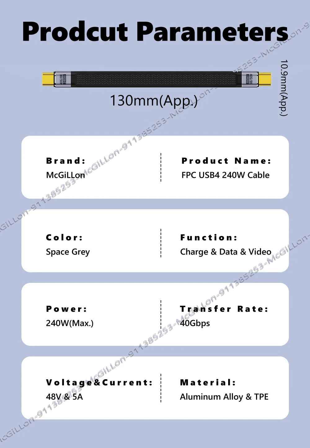 CowLost | product_id-240w-5a-usb-c-to-usb-c-thunderbolt-4-cable-40gbps-8k-60hz-fast-charge-for-macbook-samsung-xiaomi |14