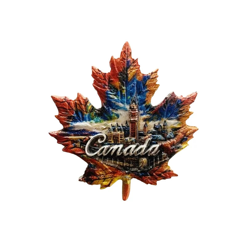 CowLost | product_id-canada-vancouver-lions-gate-bridge-3d-resin-maple-leaf-fridge-magnet-souvenir |5