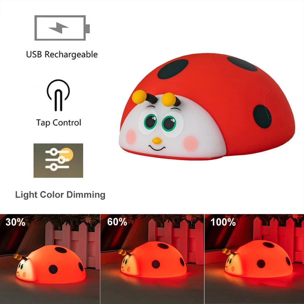 CowLost | product_id-kfvc-rechargeable-silicone-ladybug-touch-control-night-light-for-nursery-baby-child |15