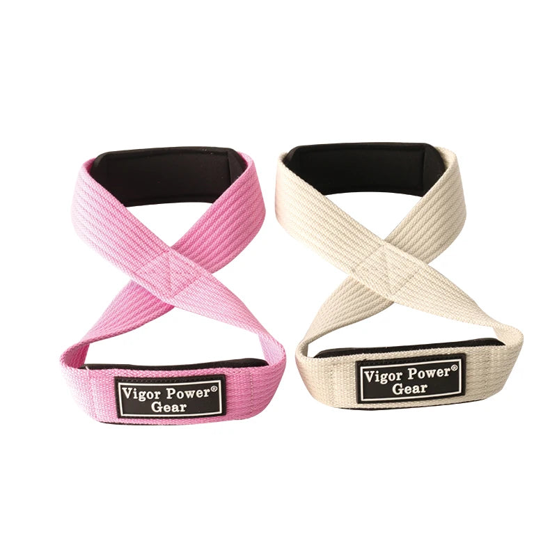 CowLost | sporting-goods-power-grip-powerlifting-figure-8-gym-wrist-straps-cross-training |10