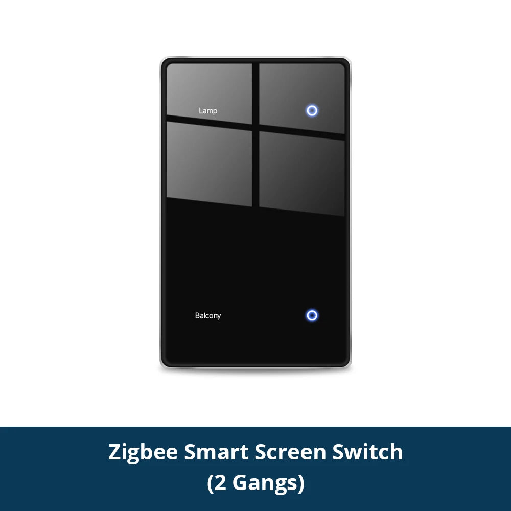 CowLost | seasonal-holiday-decorations-zemismart-zigbee-smart-diy-name-black-panel-touch-light-switch-us-type-neutral-required |25
