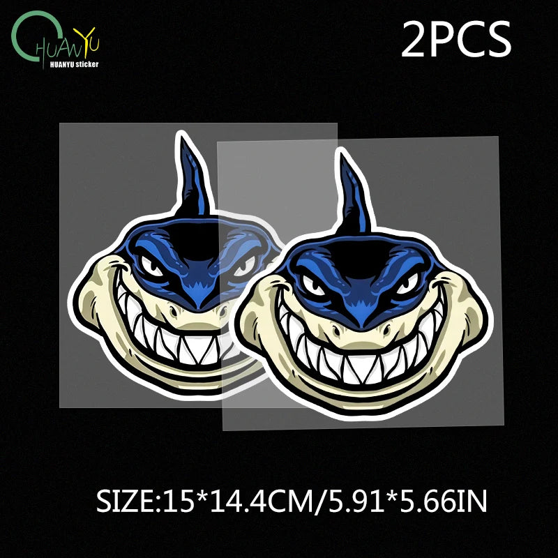 CowLost | waterproof-sun-protection-smiling-shark-cartoon-car-sticker |11