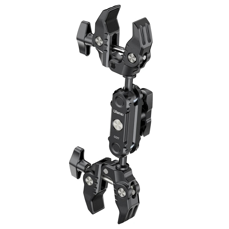 CowLost | ulanzi-co17-pea-pods-dule-head-super-clamp-for-go-pro-11-10-9-8-7-6-insta360-super-clamp-magic-arm-travel |15