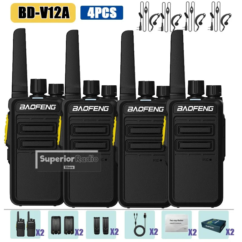 CowLost | mobile-phone-cases-baofeng-bd-v12a-mini-walkie-talkie-uhf-400-480mhz-noise-reduction-usb-c-charging |17