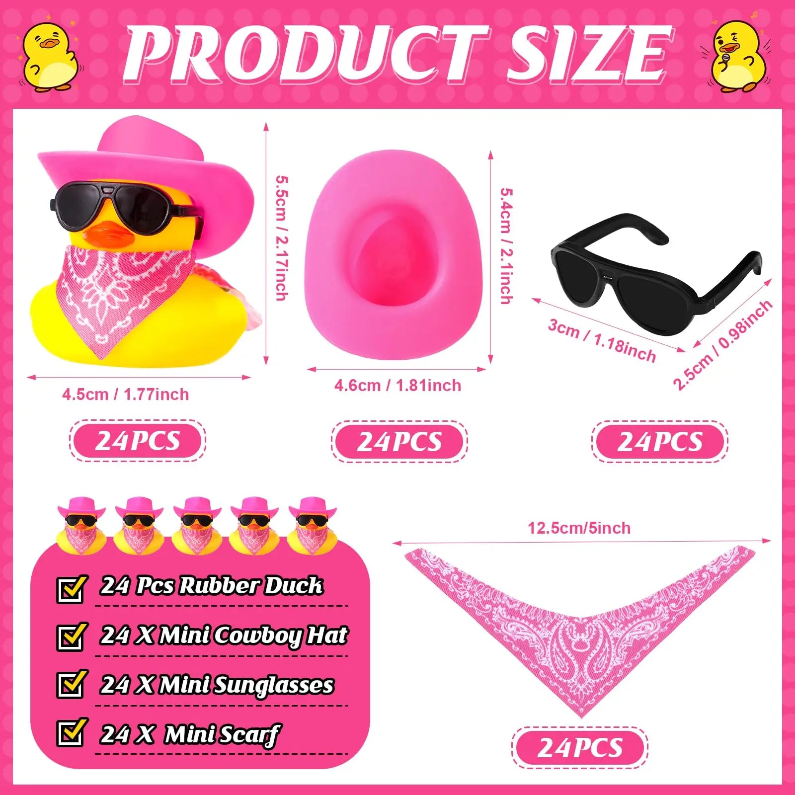 CowLost | product_id-cowboy-rubber-duck-mini-set-6-12-24-48-yellow-ducks-party-toy-for-summer-birthday-swimming-favor |3