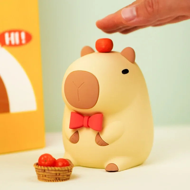 CowLost | product_id-cartoon-capybara-usb-rechargeable-silicone-night-light-with-dimming-and-timer |3