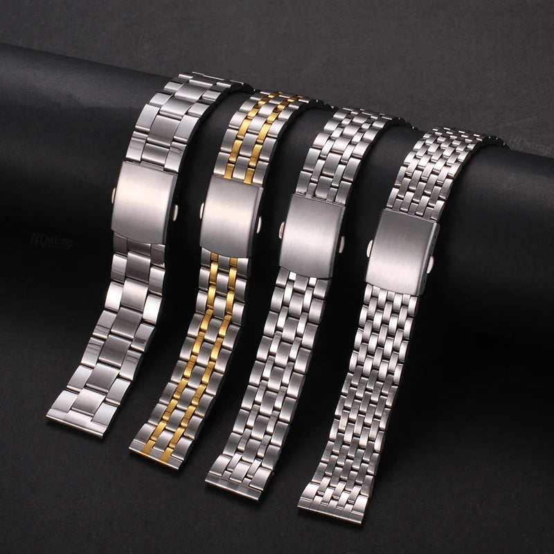 CowLost | product_id-stainless-steel-watch-strap-18mm-20mm-22mm-universal-replacement-for-seiko-smartwatch |7