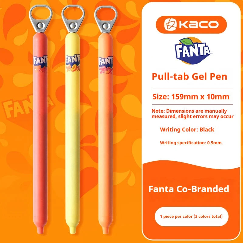 CowLost | product_id-kaco-coca-cola-fanta-0-5mm-black-ink-gel-pen-push-button-office-school-use |41
