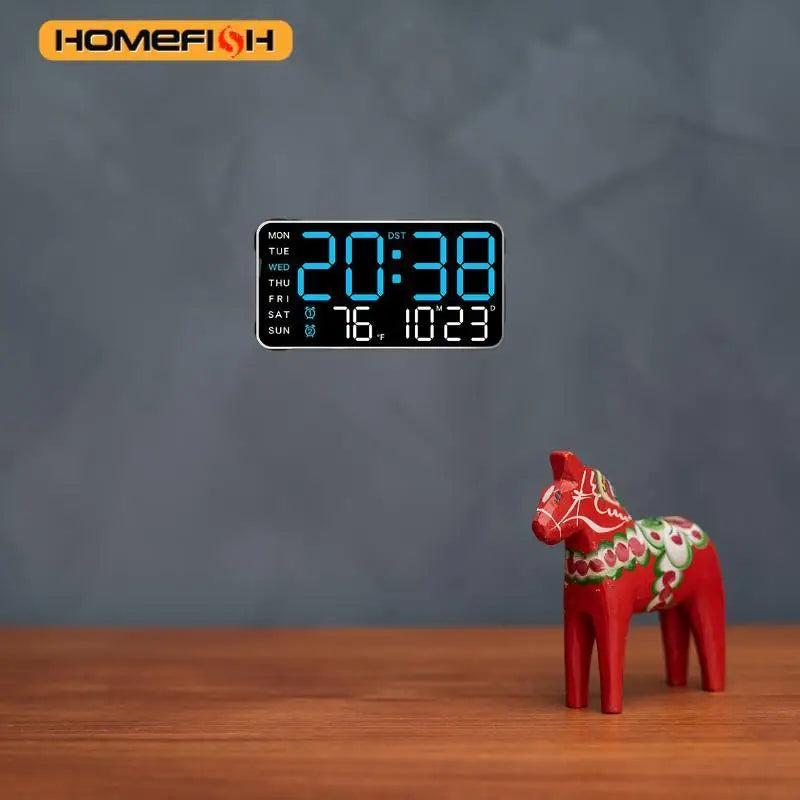 CowLost | giant-intelligent-digital-wall-clock-one-screen-to-control-time-temperature-date-home-technology-pulls-full |8