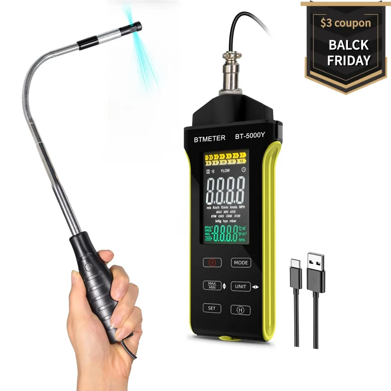 CowLost | fencing-barriers-btmeter-thermal-wind-speed-meter-with-telescopic-hotwire-sensor |1