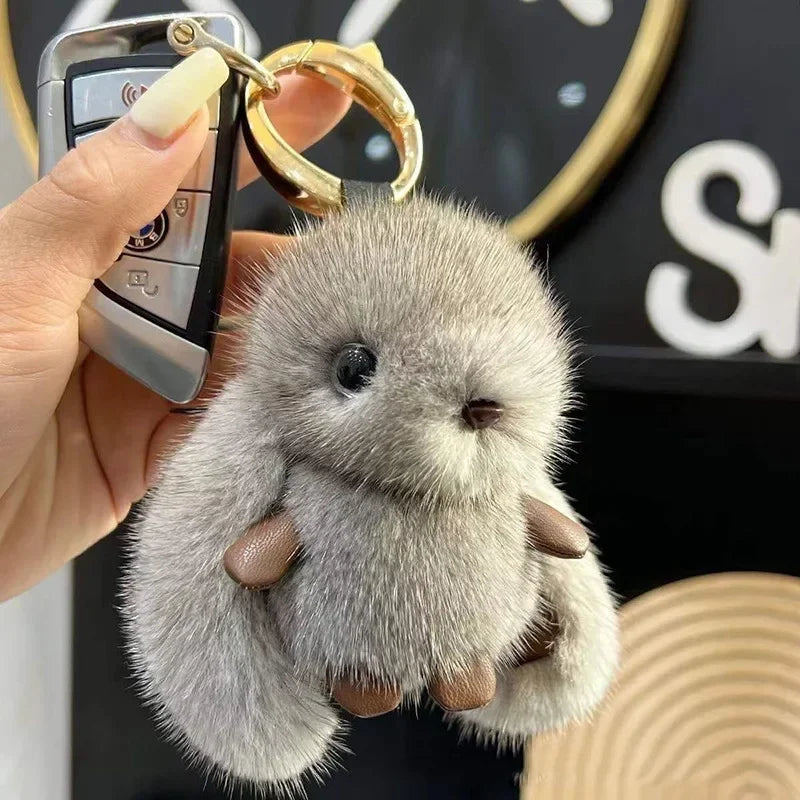 CowLost | product_id-bunny-plush-keychain-soft-fluffy-rabbit-stuffed-animal-accessory |7