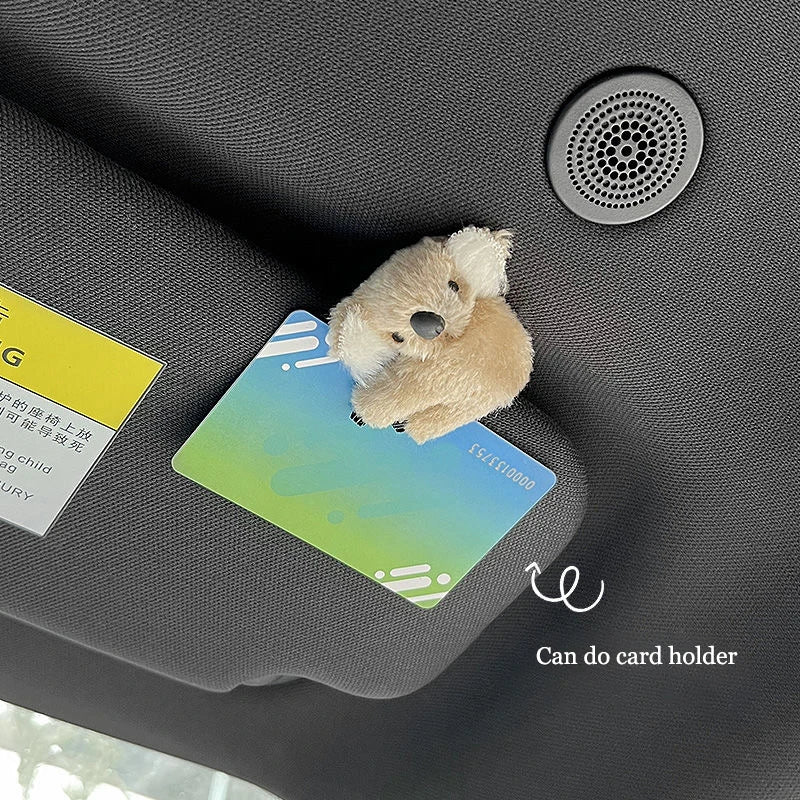 CowLost | product_id-plush-koala-car-interior-decoration-clip-for-rearview-mirror-sun-visor-gift |3
