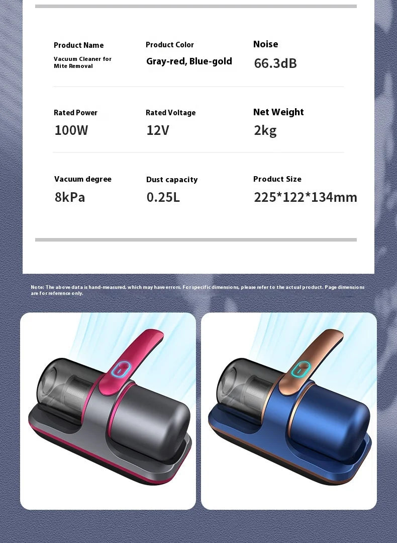 CowLost | product_id-12kpa-uv-wireless-handheld-mattress-vacuum-mite-remover-for-bed-pillow-sofa-clothes |20