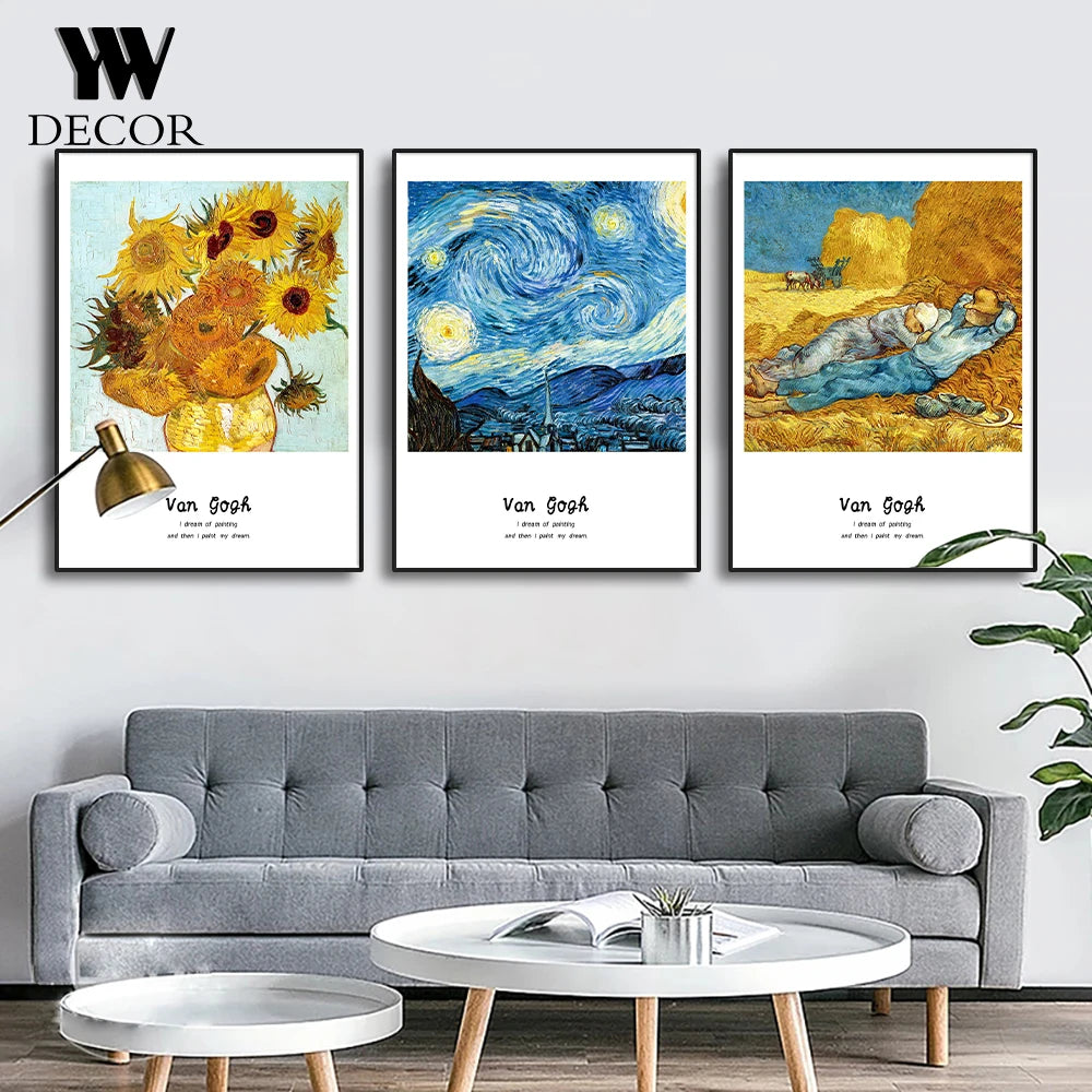 CowLost | abstract-van-gogh-sky-posters-prints-canvas-painting-flower-wall-art-pictures-for-living-room |10