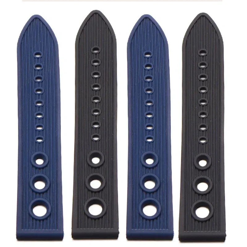 CowLost | product_id-22mm-waterproof-breathable-silicone-wrist-strap-for-rolex-and-seiko-watches |2