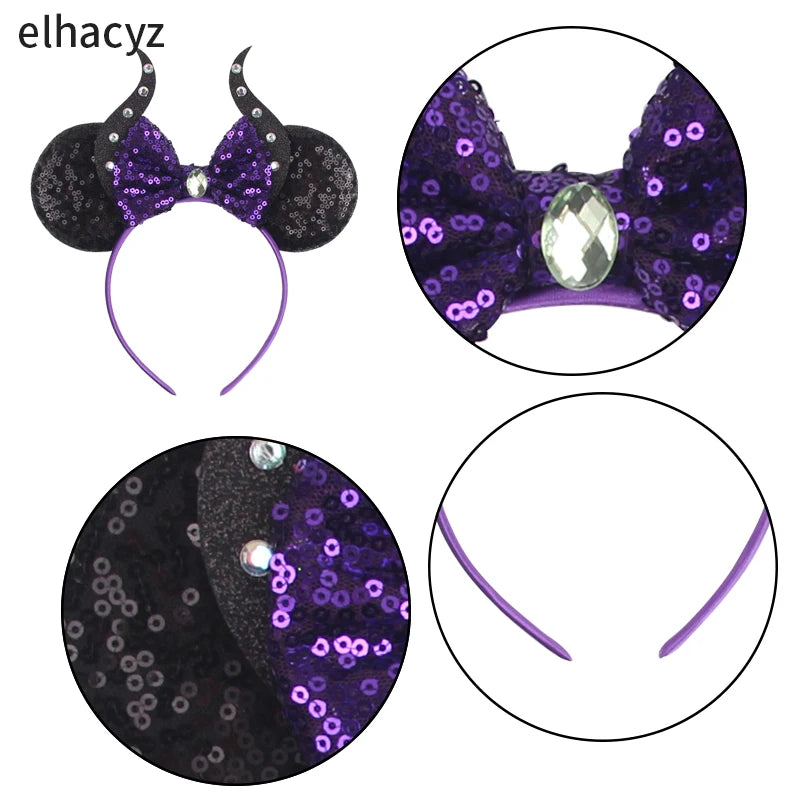 CowLost | disney-maleficent-headbands-kids-cosplay-horns-of-witch |6