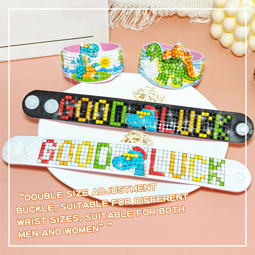 CowLost | product_id-diy-childrens-diamond-drawing-bracelet-kit-with-eva-wristband-gift |3