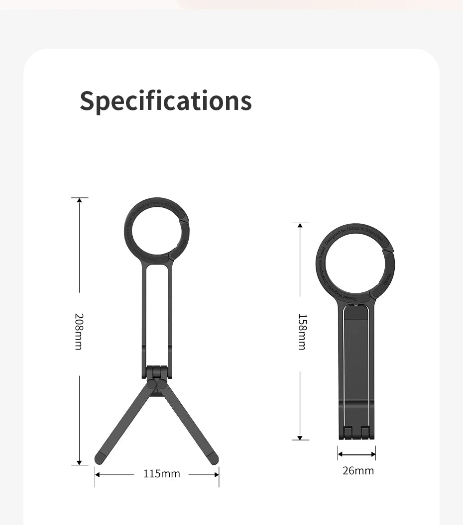 CowLost | ulanzi-ma30-carabiner-mounted-phone-tripod-for-iphone-15-14-13-12-pro-pro-max-dual-sided-magnet |19