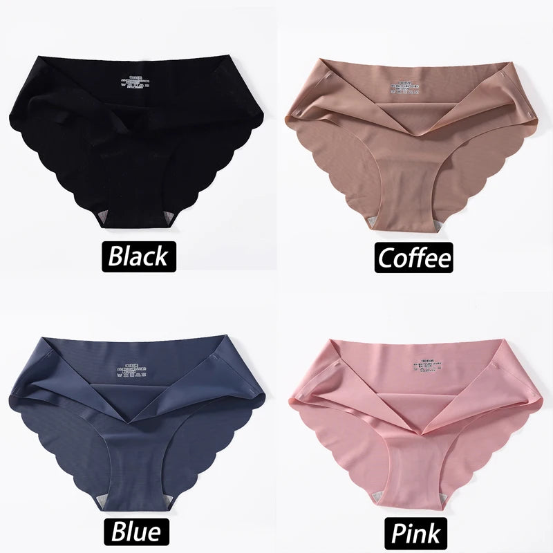 CowLost | activewear-pants-4pcs-seamless-silk-high-waist-briefs-for-women |40